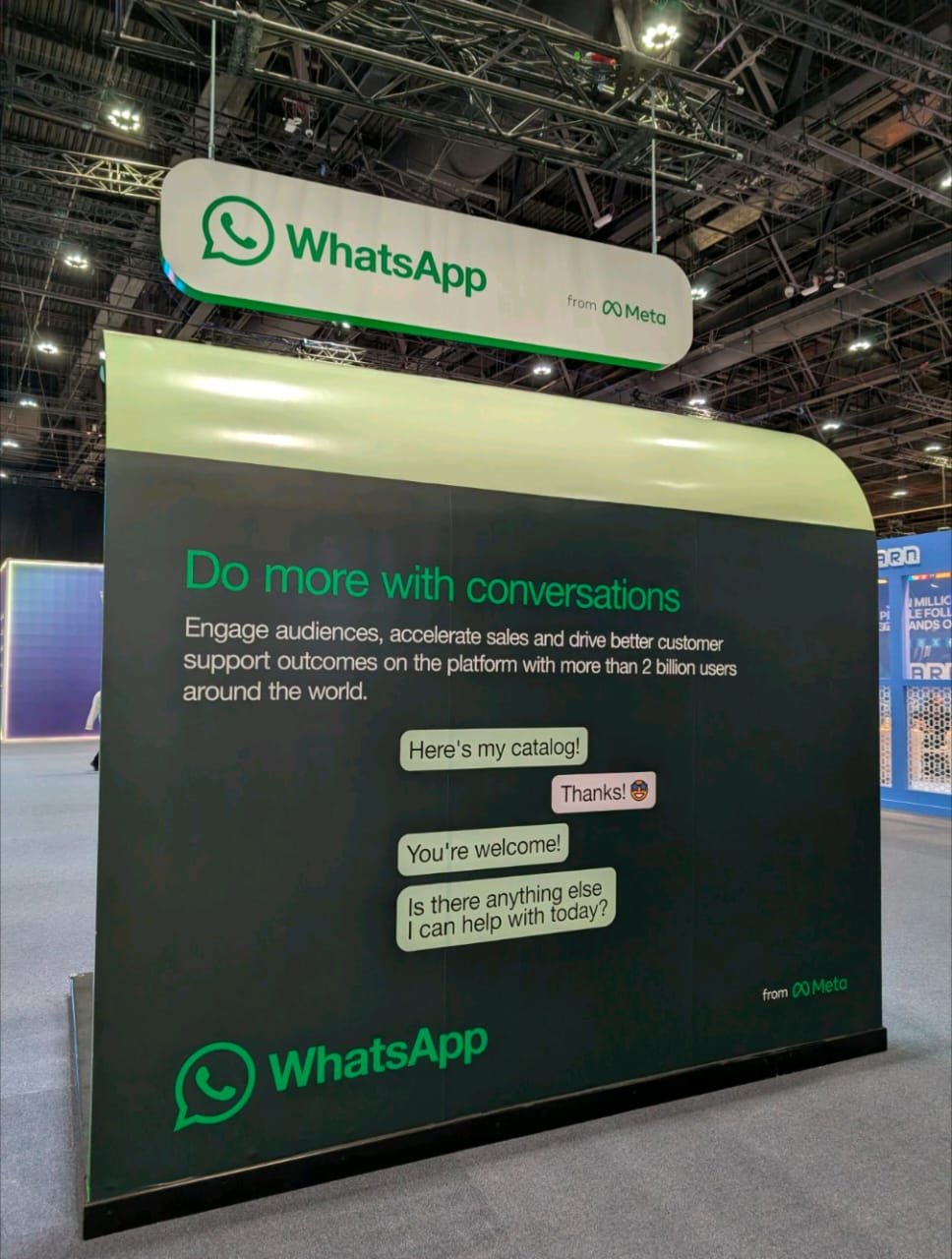 WhatsApp by Meta 'Do more with conversations' commerce activation at BRIDGE Summit